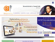 Tablet Screenshot of electromedicinaargentina.com
